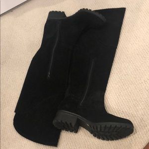 Over the Knee Black Lucky Brand boots